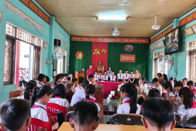 KẾT NẠP NHI ĐỒNG ƯU TÚ VÀO ĐỘI TNTPHCM